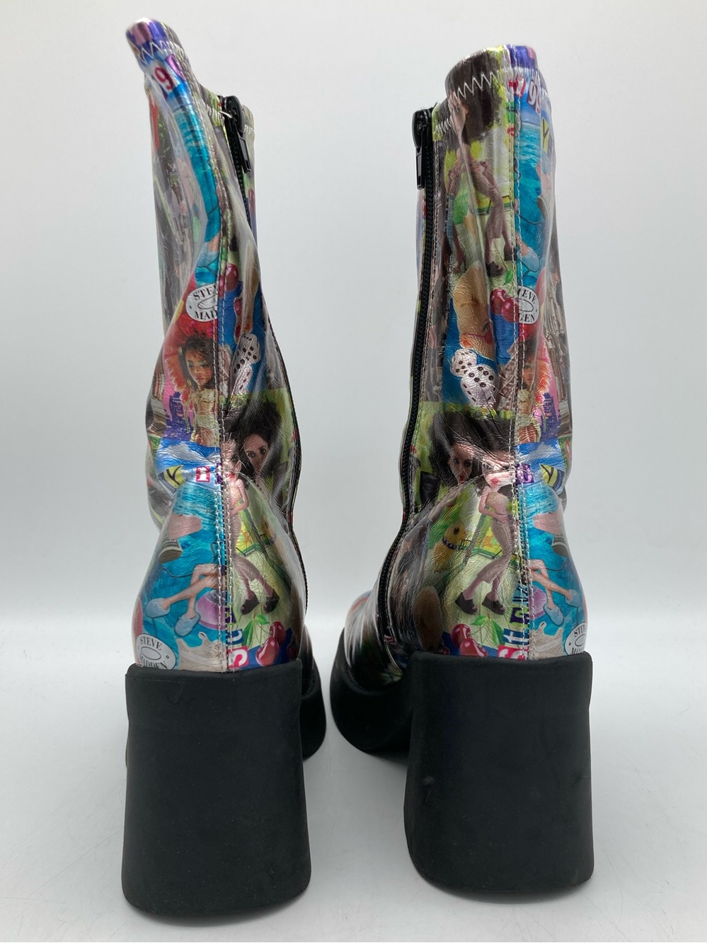 Steve Madden Klayton Y2K Print Platform Ankle Boots - Picture 4 of 10